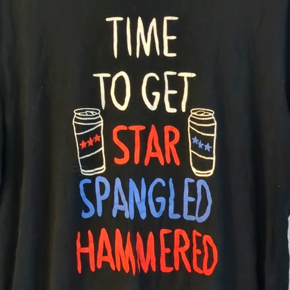 Unisex Time to get star, spangled, hammered t-shirt size XL - Picture 2 of 3